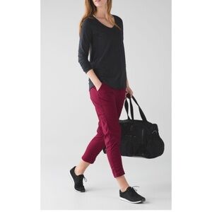 Lululemon Street to Studio Pants in a Fuschia Color 8